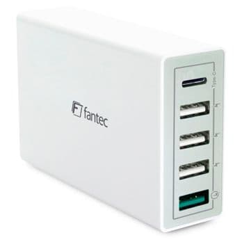 Foto: FANTEC QC3-A51 Quick Charge 3.0 40W 5 USB Ports weiß