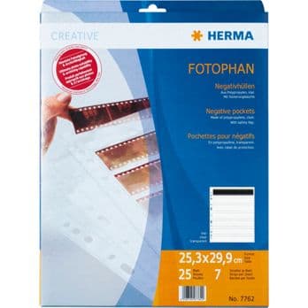Foto: Herma Neg.-hüllen KB 6er-Streif. PP klar         25 Blatt    7762