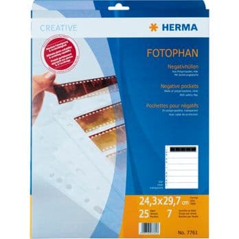 Foto: Herma Neg.-hüllen KB 5er-Streif. PP klar         25 Blatt    7761