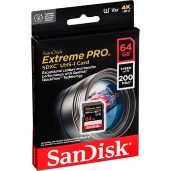 Foto: SanDisk Extreme Pro SDXC    64GB UHS-I C10 U3 V30