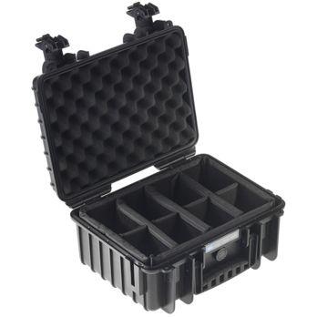Foto: B&W Outdoor Case Type 3000 schwarz mit Facheinteilung