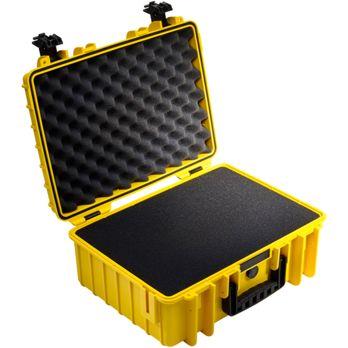 Foto: B&W Outdoor Case Type 5000 gelb mit Schaumstoff Inlay