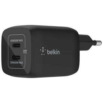 Foto: Belkin BOOST Charge 65W USB-C GaN PD 3.0 PPS schw.  WCH013vfBK