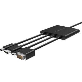 Foto: Belkin Digitaler Multiport Adapt Mini-DPP,HDMI,USB-C,VGA auf HDMI