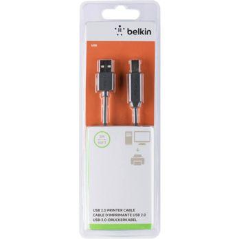 Foto: Belkin USB 2.0 Premium Drucker Kabel, USB-A/USB-B, 3m, schwarz