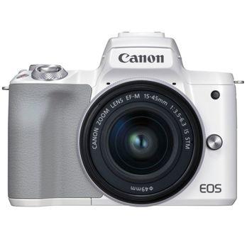 Foto: Canon EOS M50 Mark II Kit weiß + EF-M 15-45