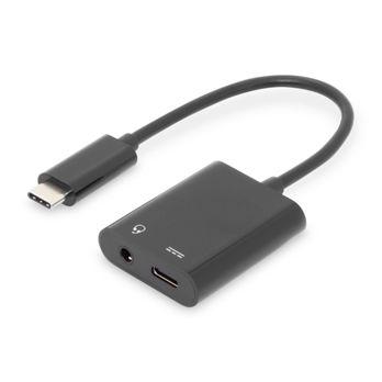 Foto: DIGITUS USB Type-C Adapter Type-C auf USB--C + 3.5mm Klinke