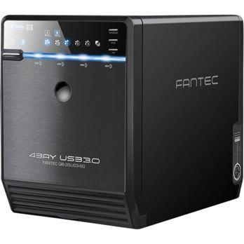 Foto: FANTEC QB-35US3-6G schwarz 4x3,5" SATA HDD USB3.0 eSATA