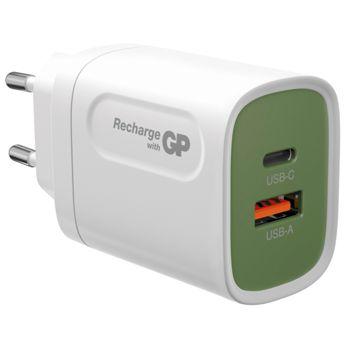 Foto: GP 20W USB-A & USB-C Ladestecker inkl. Adapter für EU,CN und UK