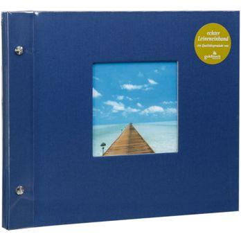 Foto: Goldbuch Bella Vista blau  30x25 Schraubalbum 40 schwarze Seiten