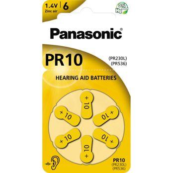 Foto: Panasonic PR 10 Hörgerätezellen Zinc Air 6er Rad