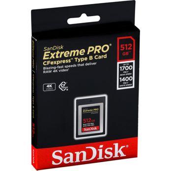Foto: SanDisk CF Express Type 2  512GB Extreme Pro     SDCFE-512G-GN4NN