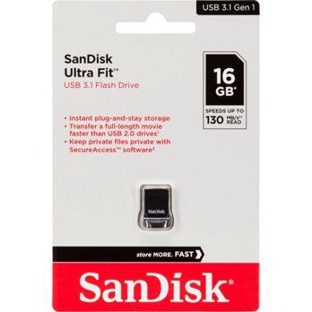Foto: SanDisk Cruzer Ultra Fit    16GB USB 3.1         SDCZ430-016G-G46