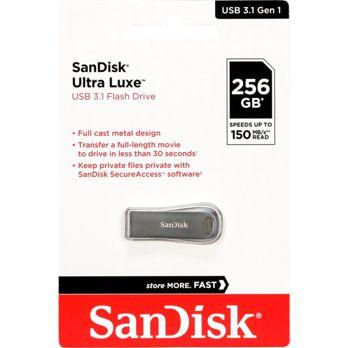 Foto: SanDisk Cruzer Ultra Luxe  256GB USB 3.1 150MB/s  SDCZ74-256G-G46