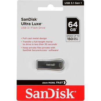 Foto: SanDisk Cruzer Ultra Luxe   64GB USB 3.1 150MB/s  SDCZ74-064G-G46