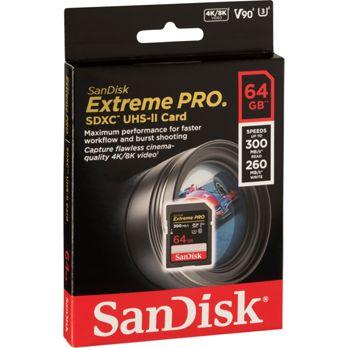 Foto: SanDisk ExtremePRO SDXC V90 64GB 300MB UHS-II  SDSDXDK-064G-GN4IN