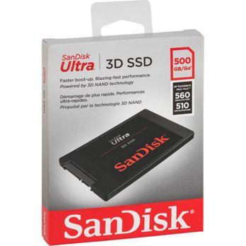 Foto: SanDisk SSD Ultra 3D       500GB R/W 560/530 MBs SDSSDH3-500G-G26