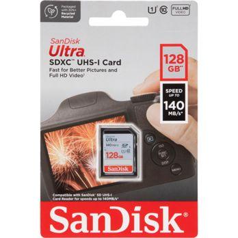 Foto: SanDisk Ultra SDXC UHS-I   128GB 140MB/s       SDSDUNB-128G-GN6IN