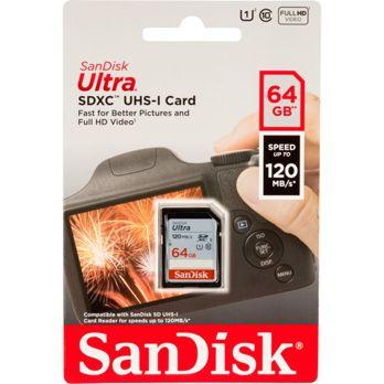 Foto: SanDisk Ultra SDXC UHS-I    64GB 120MB/s       SDSDUN4-064G-GN6IN