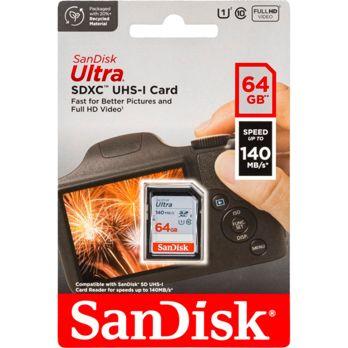 Foto: SanDisk Ultra SDXC UHS-I    64GB 140MB/s       SDSDUNB-064G-GN6IN