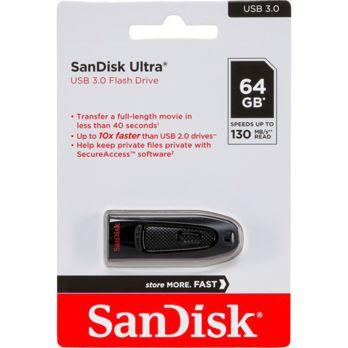 Foto: SanDisk Ultra USB 3.0       64GB up to 100MB/s    SDCZ48-064G-U46