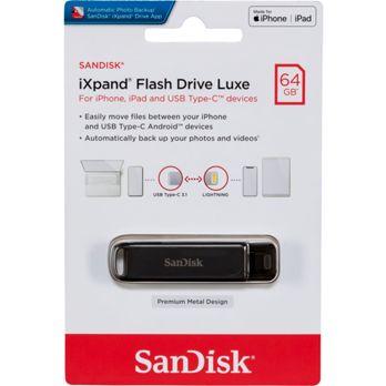 Foto: SanDisk iXpand Flash Drive Luxe 64GB TypC/Lig.SDIX70N-064G-GN6NN