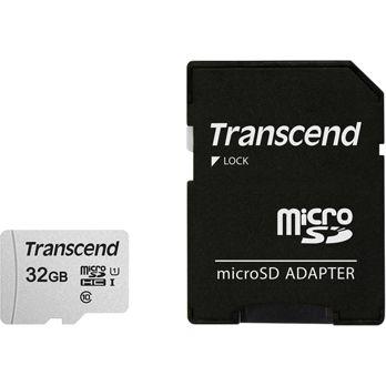 Foto: Transcend microSDHC 300S-A  32GB Class 10 UHS-I U1