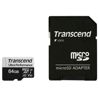 Foto: Transcend microSDXC 340S    64GB Class 10 UHS-I U3 A2