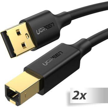 Foto: 2x1 UGREEN USB-A To BM Print Cable 3m