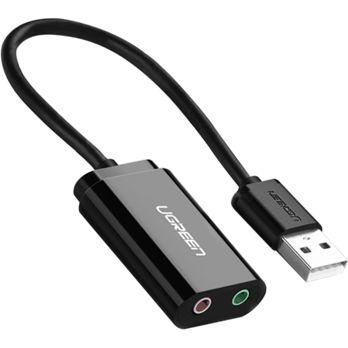 Foto: UGREEN USB-A To 3.5mm External Stereo Sound Adapter Black 15cm