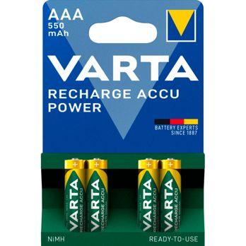 Foto: 1x4 Varta RECHARGE ACCU Power 550 mAH AAA Micro NiMH