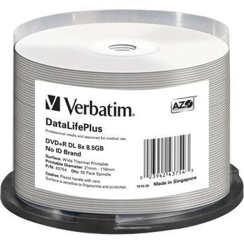 Foto: 1x50 Verbatim DVD+R Double Layer 8x Speed 8,5GB thermal printable
