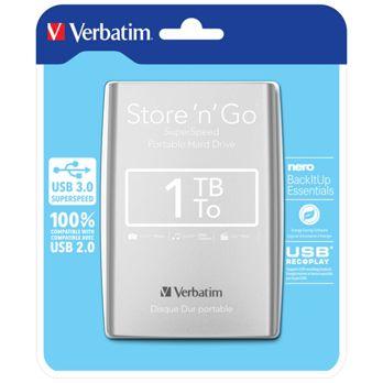 Foto: Verbatim Store n Go 2,5"     1TB USB 3.0 silber             53071
