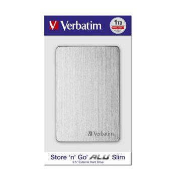 Foto: Verbatim Store n Go 2,5" ALU 1TB USB 3.2 Gen 1 Silver       53663
