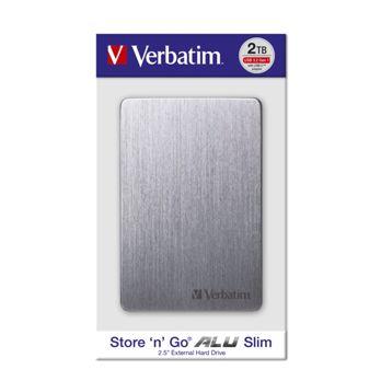 Foto: Verbatim Store n Go 2,5" ALU 2TB USB 3.2 Gen 1 Space Gray   53665