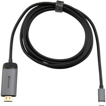Foto: Verbatim USB-C auf HDMI Adapter 4K Kabellänge 1,5m         49144