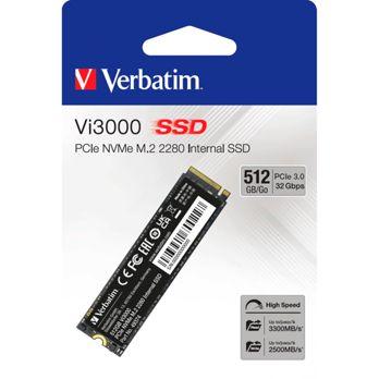 Foto: Verbatim Vi3000 M.2 SSD    512GB PCIe NVMe                  49374
